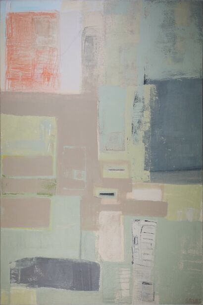 Cartography of the intangible - a Paint Artowrk by Marisela Aguilar Salas